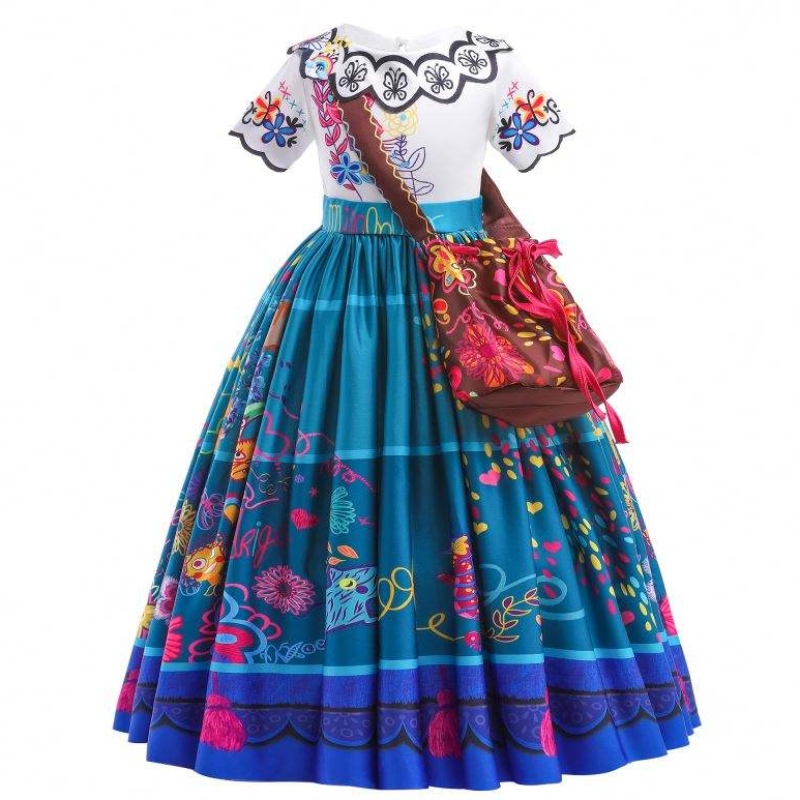 ชุดคอสเพลย์ Baige ชุดฮาโลวีน Princess Dress Encanto Mirabel Girl Party Dress พร้อมกระเป๋าฟรี