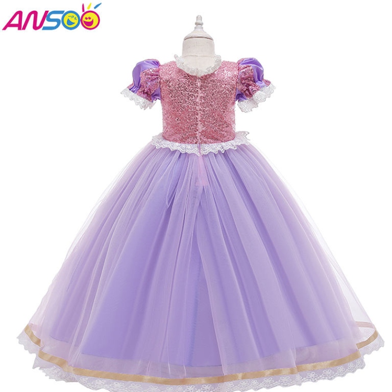 Ansoo Kids Birthday Party Dresses Halloween Easter Carnival Cosplay Princess Sofia Rapunzel Dress Up Girls เครื่องแต่งกาย