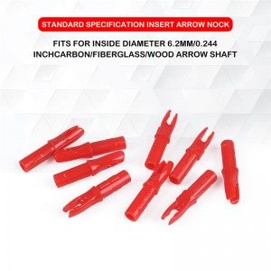 elongarrow 140001 แทรก ID6.2 มม. คาร์บอนไฟเบอร์ลูกศรลูกศร Nock