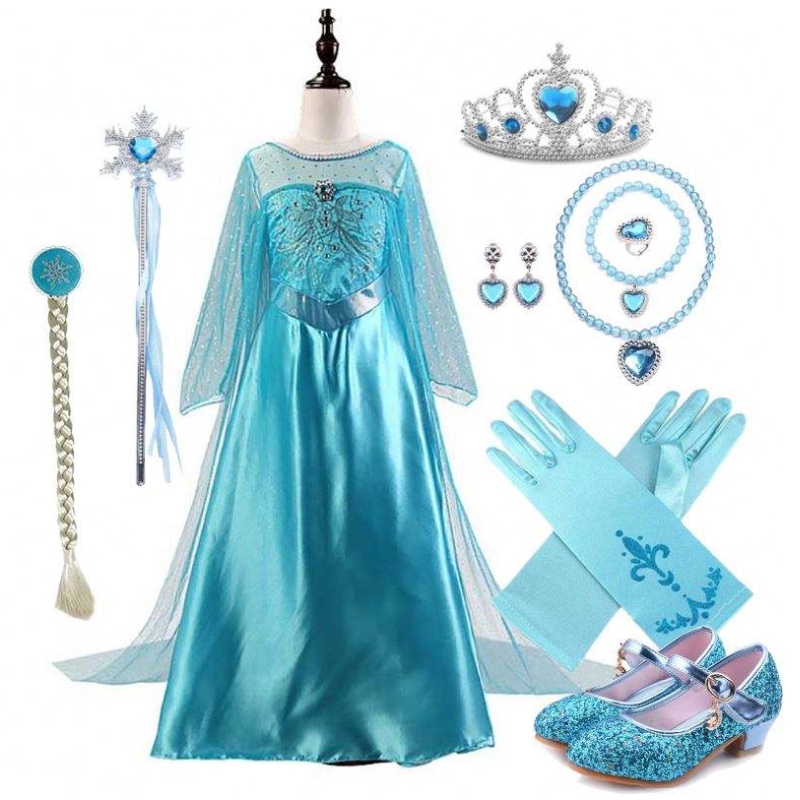 Halloween Cosplay Party Dress Up 2-11y Little Girl Girl Princess เครื่องแต่งกายพร้อมอุปกรณ์เสริม DGHC-001