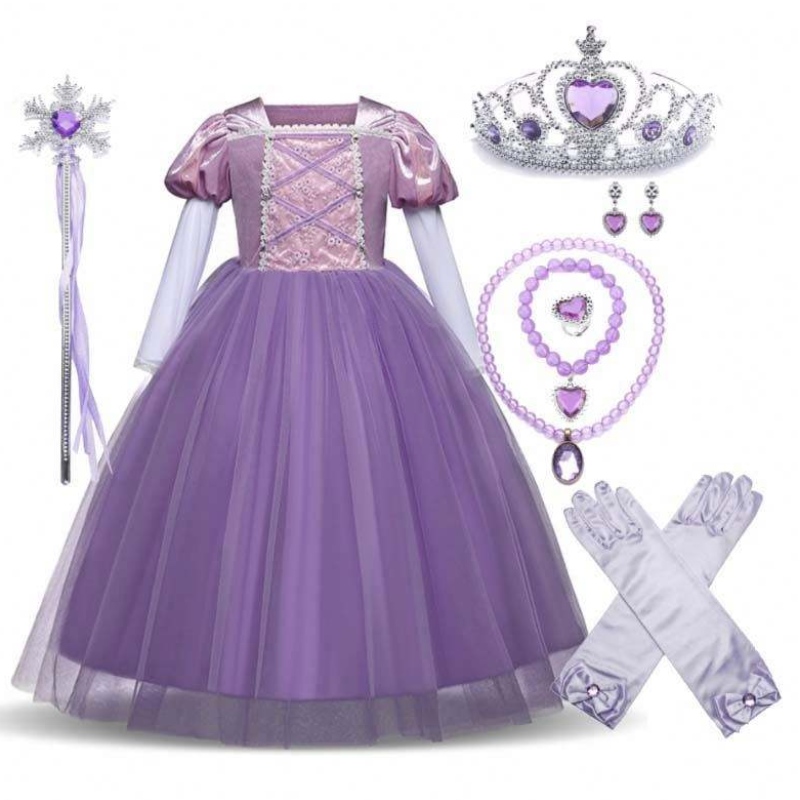 Halloween Cosplay Party Dress Up 2-11y Little Girl Girl Princess เครื่องแต่งกายพร้อมอุปกรณ์เสริม DGHC-001