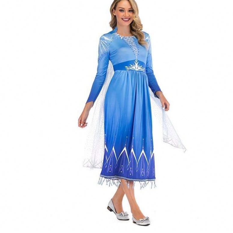 แนวคิดผลิตภัณฑ์ใหม่ 2022 Elsa Act 2 Halloween Cosplay Elsa ชุดผู้ใหญ่สำหรับผู้หญิง SZAC-005
