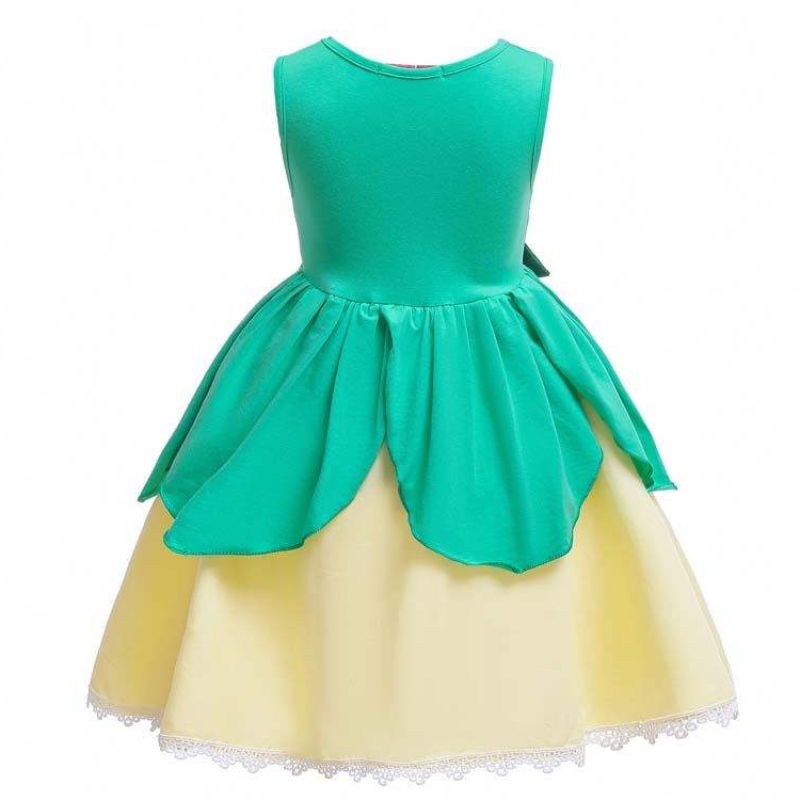 ชุดเด็กฮัลโลวีน Tiana Costume Princess และชุดกบสำหรับสาว HCTB-007