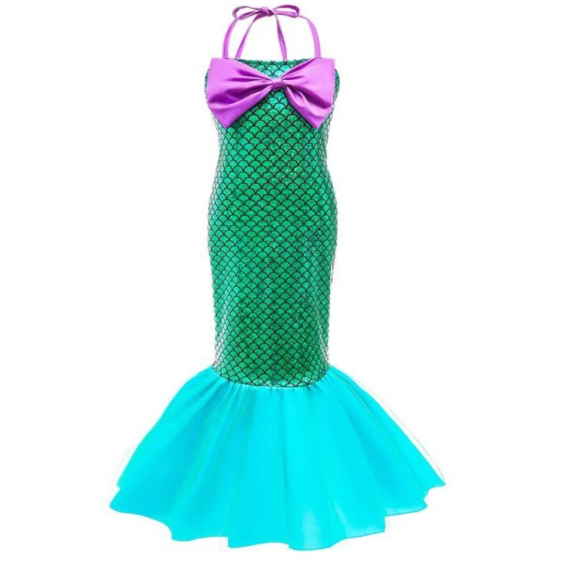 เด็กเด็กผู้หญิงคอสเพลย์เครื่องแต่งกาย Ariel Princess Little Mermaid Dress สำหรับเด็กเด็กผู้หญิง HCMM-009