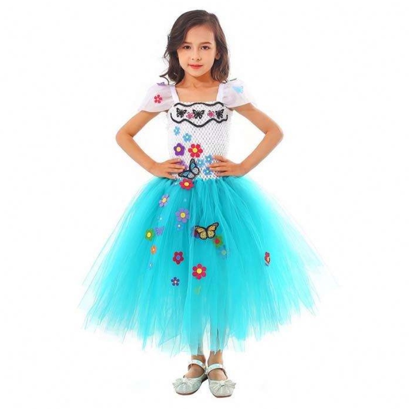 เด็กผู้หญิง 1-8 ปีถักแฮนด์เมด Tulle Mirabel Isabela Encanto Tutu Dress HCIS-014