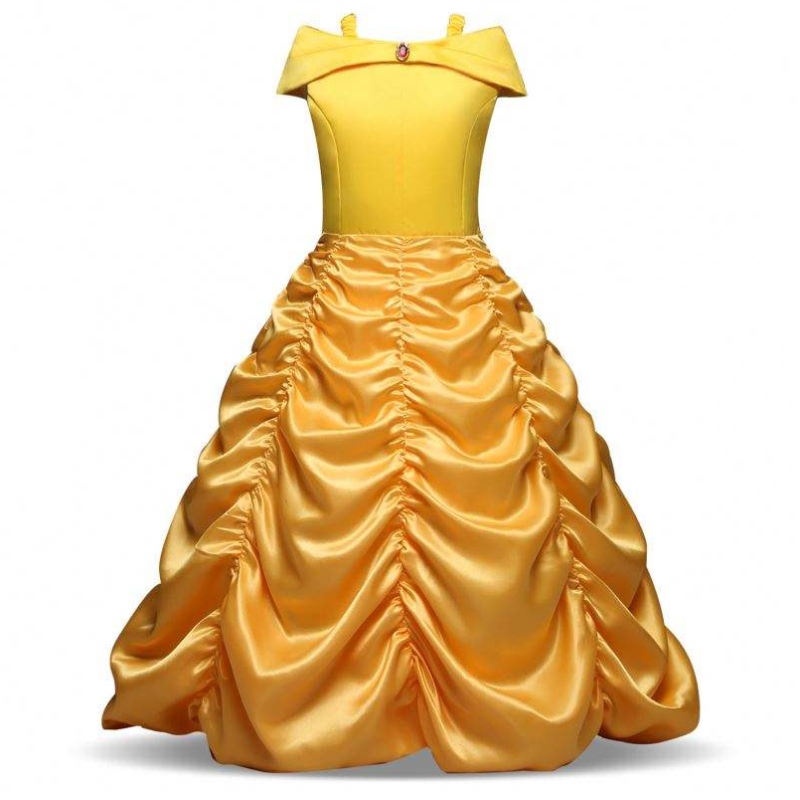 Baige มาถึงใหม่ Bella Princess Girl Dress เด็กเครื่องแต่งกายเสื้อผ้า SMR012