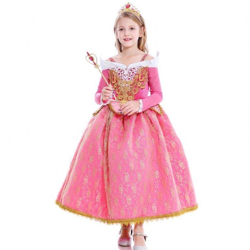 Baige Girls Dress Sleeping Beauty Princess Aurora Lace Dress Performance Performance