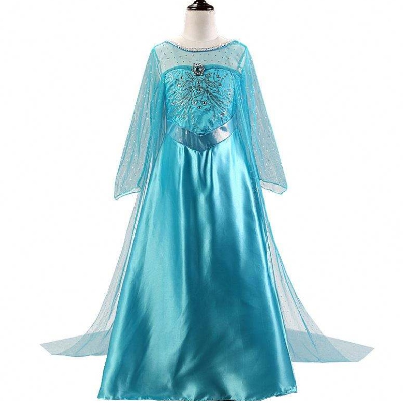 2021 Elsa 2 Halloween Skirt Girls Dress Tailing Printed Princess Princess Children \\ s
