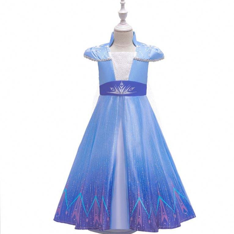 ใหม่ Princess Elsa Anne Cosplay Dresses Girls TV Movie Costumes Halloween Party Clothes BX1709
