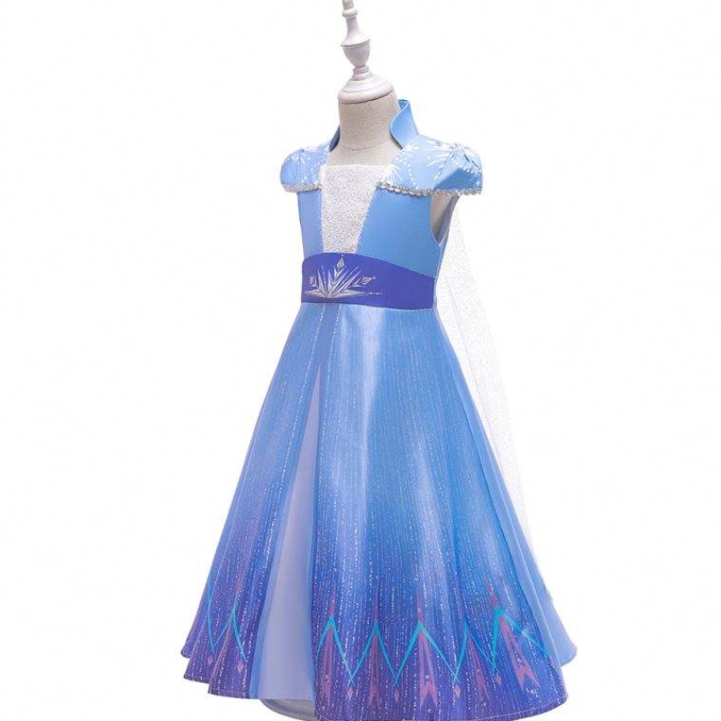 ใหม่ Princess Elsa Anne Cosplay Dresses Girls TV Movie Costumes Halloween Party Clothes BX1709