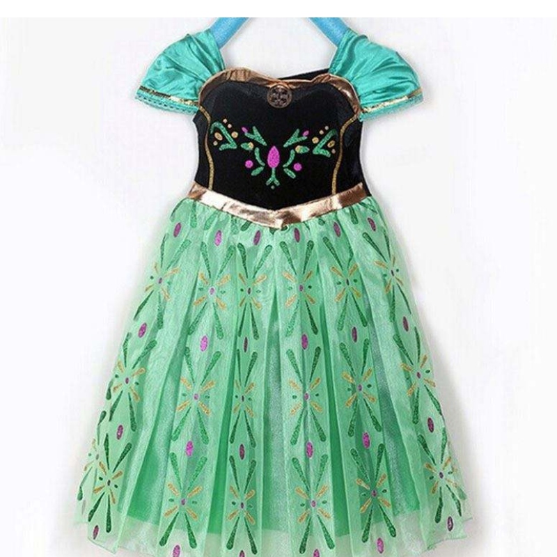Elsa Wholesale Little Girl Party สวมชุดคอสเพลย์ Disny Princess Dress bxlsxb