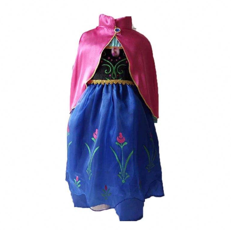 สาวเอลซาแอนนาชุดการ์ตูนคอสเพลย์ราชินีเจ้าหญิงชุดเดรสเอลซาเด็กวัยหัดเดินเด็กชุดเสื้อผ้าสำหรับสาว ๆ