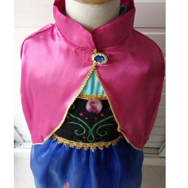 สาวเอลซาแอนนาชุดการ์ตูนคอสเพลย์ราชินีเจ้าหญิงชุดเดรสเอลซาเด็กวัยหัดเดินเด็กชุดเสื้อผ้าสำหรับสาว ๆ