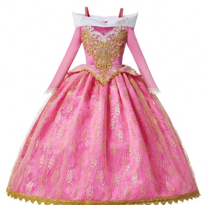 Princess Elsa Winter Dress Girls แขนยาว Frozen2 Halloween Costume Children Rapunzel Tiana Mulan Cosplay