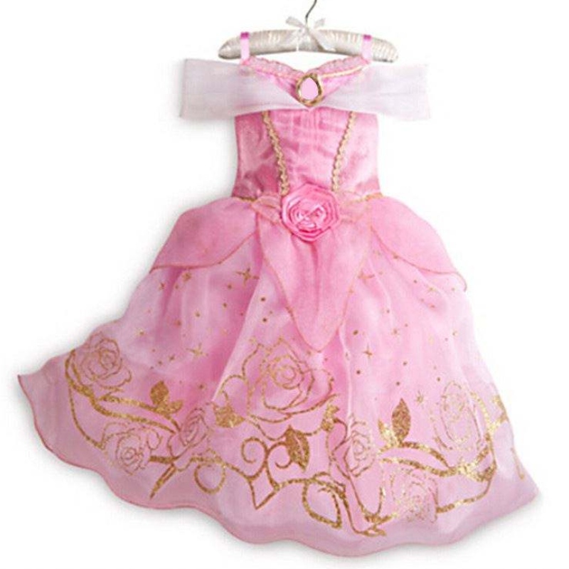 Kid Princess Dress Girl Summer Fancy Party เสื้อผ้าเด็ก Rapunzel Sleeping Beauty Christmas Carnival เครื่องแต่งกาย