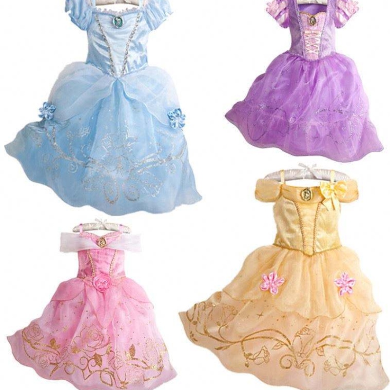 Kid Princess Dress Girl Summer Fancy Party เสื้อผ้าเด็ก Rapunzel Sleeping Beauty Christmas Carnival เครื่องแต่งกาย