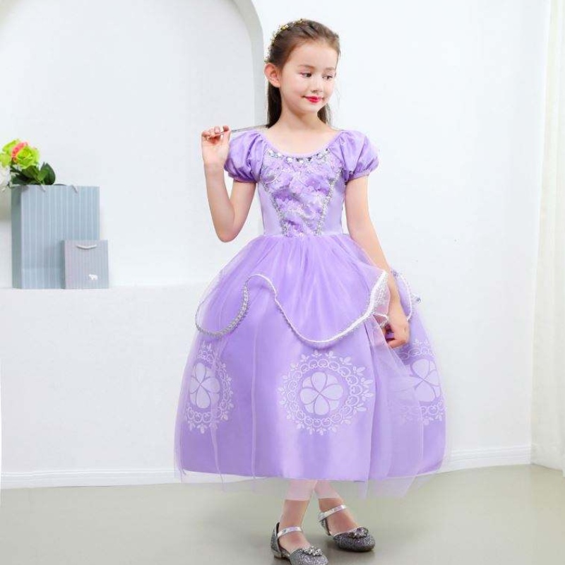 ชุดฮัลโลวีนเด็ก ๆ \\ s Princess Sofia Dress Girls Princess Sofia Dress Children \\ Scplay ชุดแต่งกาย