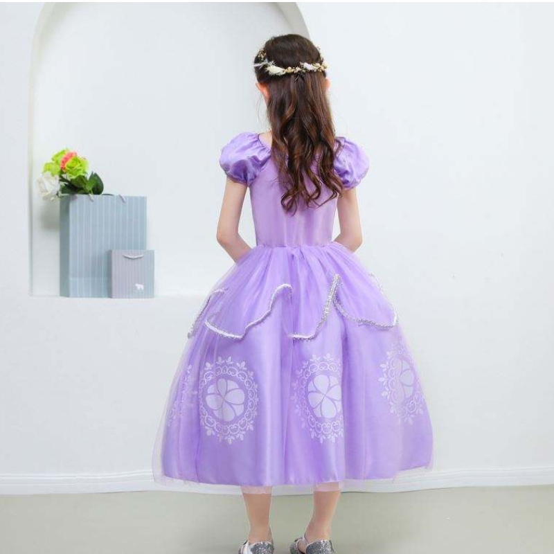 ชุดฮัลโลวีนเด็ก ๆ \\ s Princess Sofia Dress Girls Princess Sofia Dress Children \\ Scplay ชุดแต่งกาย