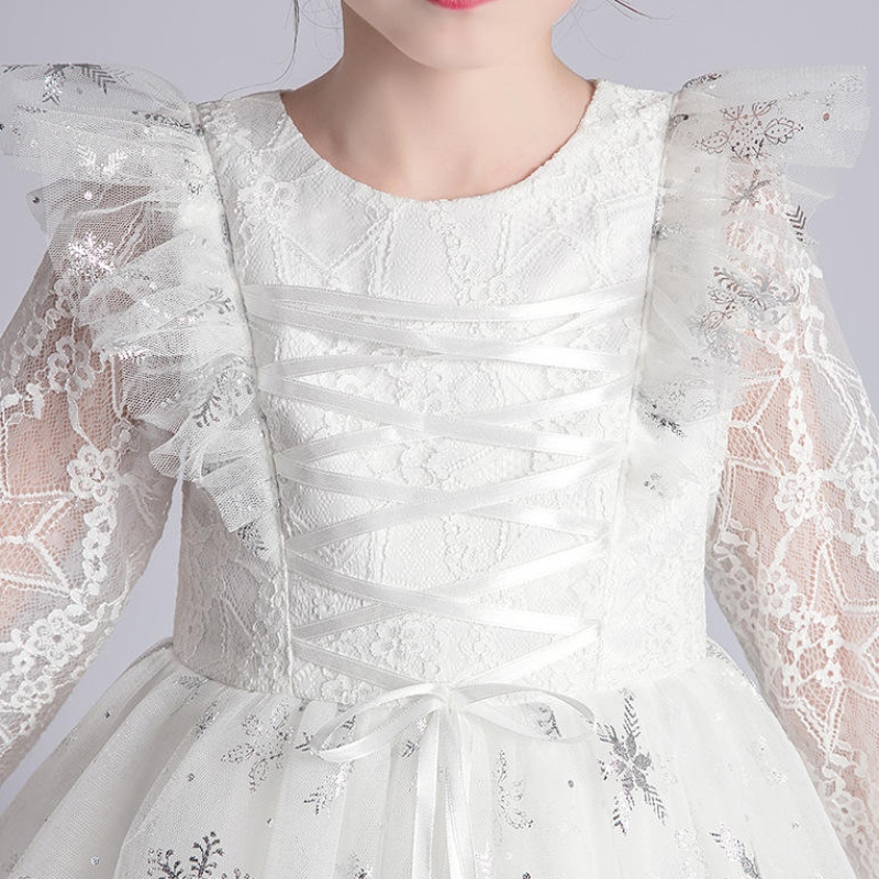 ชุดเด็กสำหรับเด็กผู้หญิงปักเจ้าหญิงชุดเดรสชุดเด็ก \\ s tutu ยาว sleve for flower girls ball ball gown