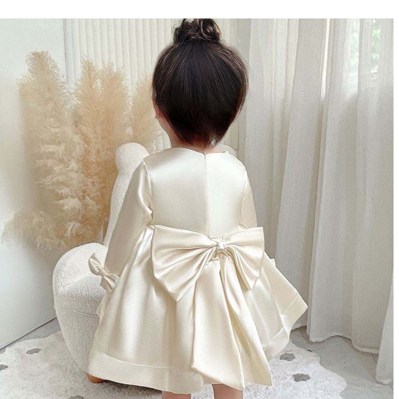 Baige Children Dress Party Wear Fairy Flower Girls Dresses 6 ปีลูกบอลวันเกิด Gown 9105