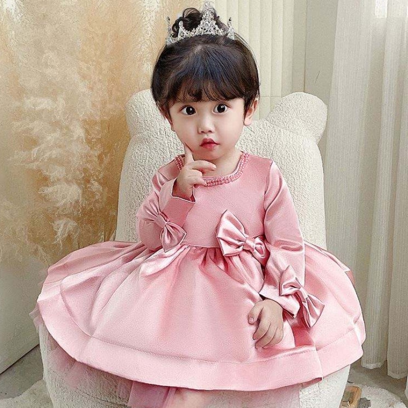 Baige Children Dress Party Wear Fairy Flower Girls Dresses 6 ปีลูกบอลวันเกิด Gown 9105