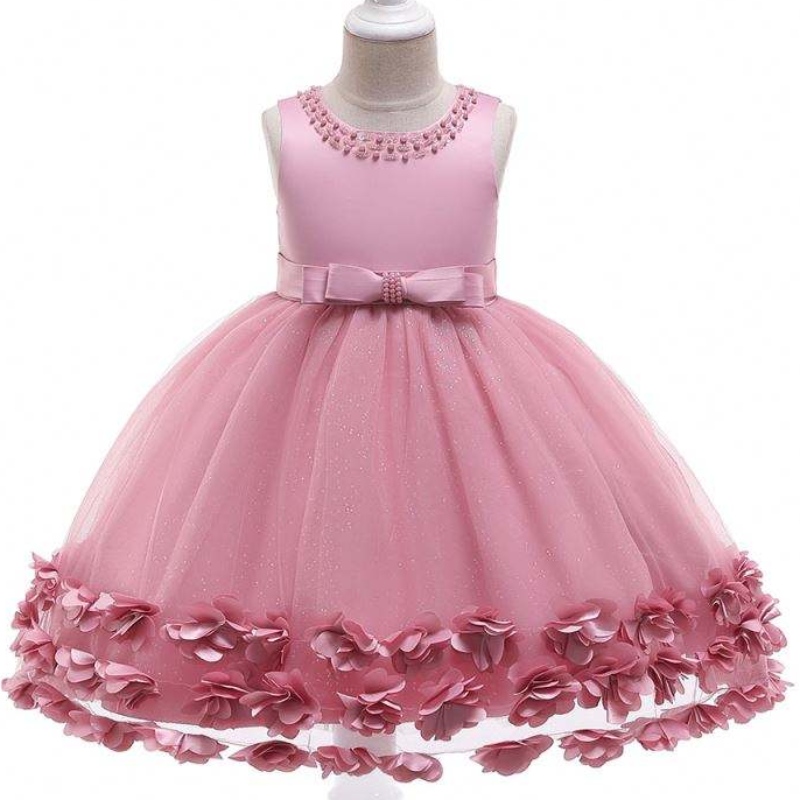 Baige Wholesale Princess Flower Dress Girls วันเกิดงานแต่งงานชุดแต่งงานชุดเด็กแฟนซี