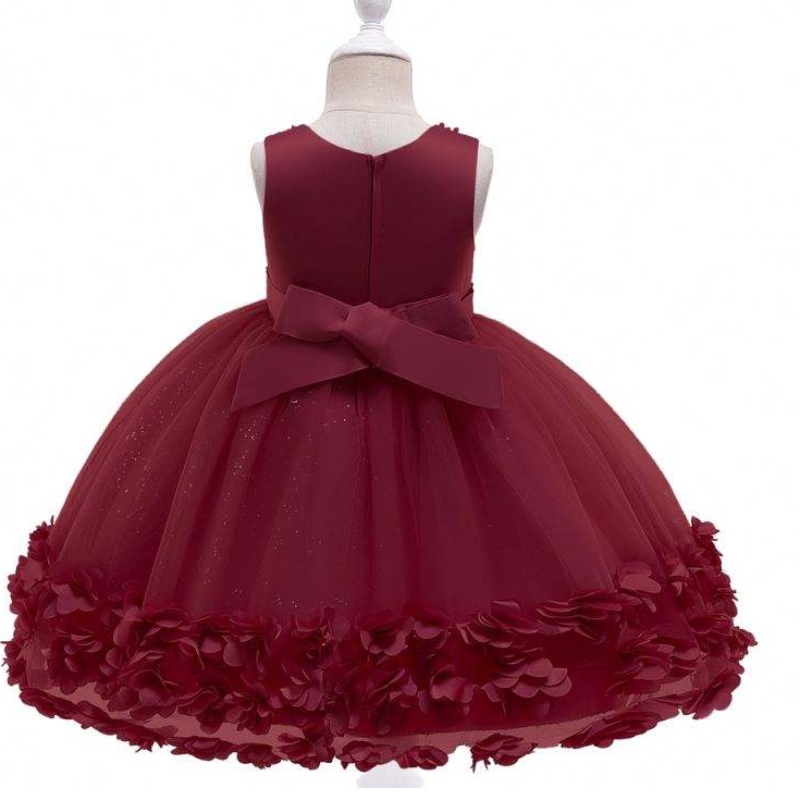 Baige Wholesale Princess Flower Dress Girls วันเกิดงานแต่งงานชุดแต่งงานชุดเด็กแฟนซี