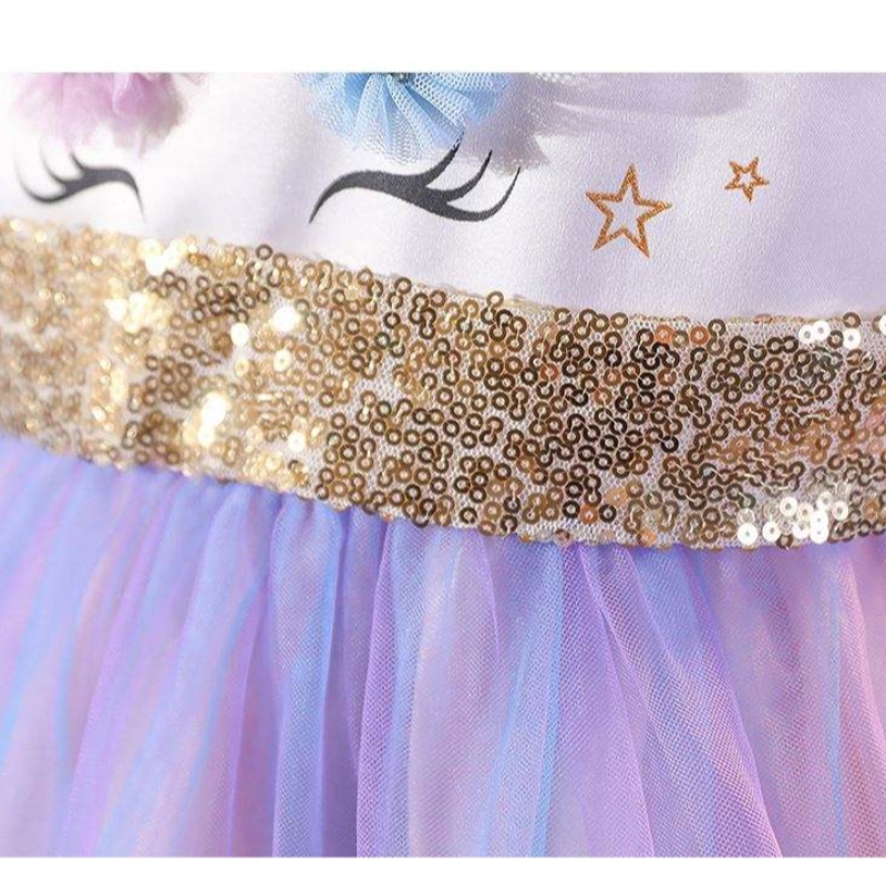 Baige Unicorn Tutu Party Dress Unicorn Dress Girl Princess Dresume