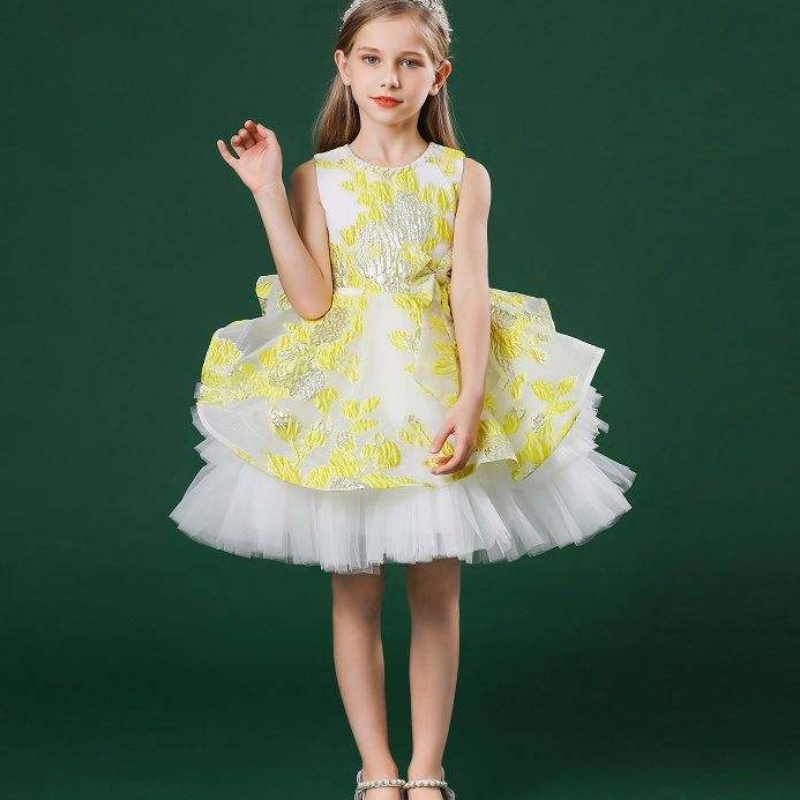 Baige Baby Girls Party Wedding Dresses เด็กชุดเจ้าหญิงชุดบอลสวยสำหรับสาว