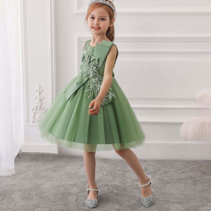 New Wedding Party Girls Dresses Fashion วันเกิดวันเกิดน่ารัก Cotton Cotton Christmas Christmas Frock L5082