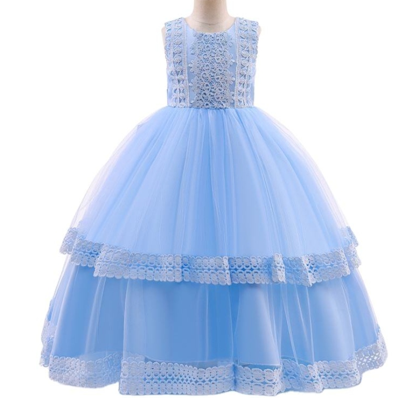 Baige Flower Girl Frock Designs 4-15 ปีวัยรุ่นชุดแต่งงาน Ball Gown Lace Applique Dresses