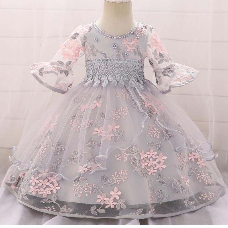 สาวชุดดอกไม้เจ้าหญิง Anna Elsa Halloween Costumes Dress Baby Girl Party Dress l5015xz