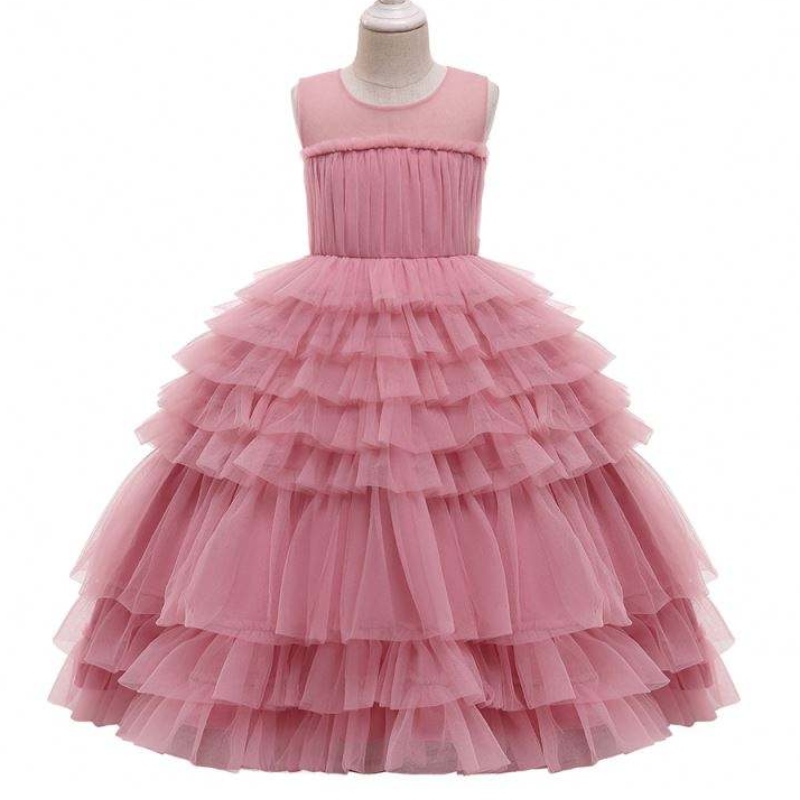 Baige 2021 สาวออกแบบใหม่ชุดเดรสเลเยอร์ ruffles ball gown kids tutu party dress