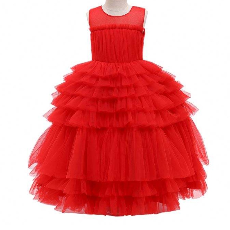 Baige 2021 สาวออกแบบใหม่ชุดเดรสเลเยอร์ ruffles ball gown kids tutu party dress