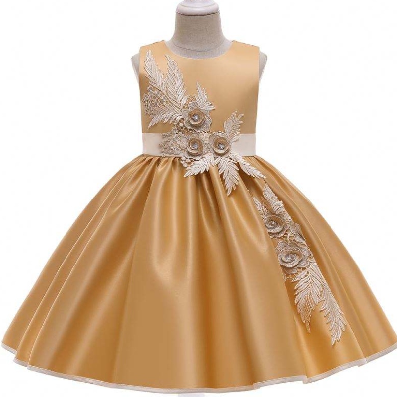 Baige Kids Garments Ball Gown Dresses การออกแบบล่าสุดออกแบบการออกแบบที่ยาวเข่า