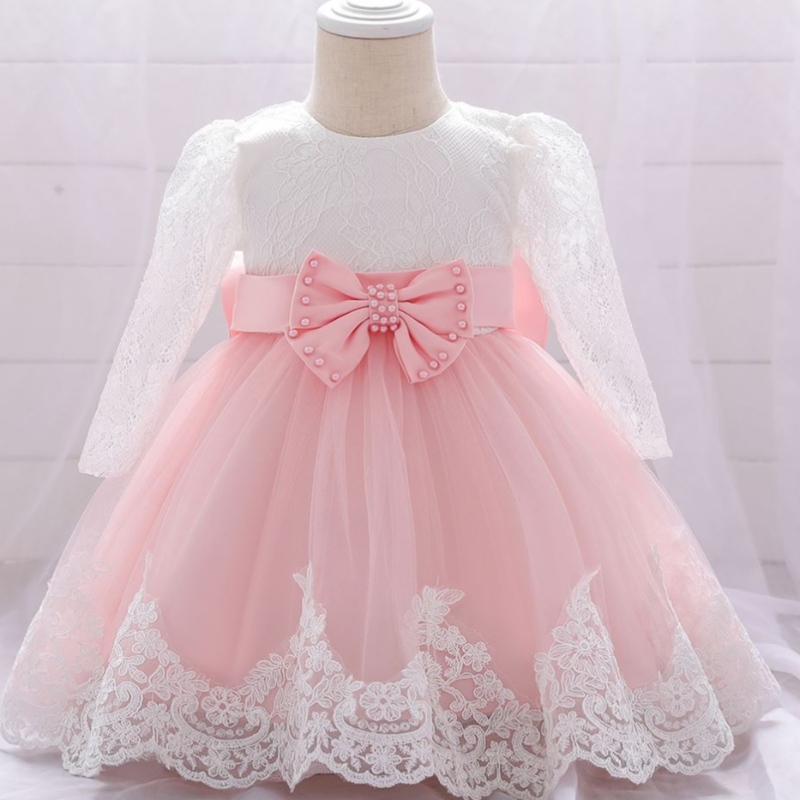 Baige Little Miss Fancy Frock ทารกแรกเกิดสาวดอกไม้ชุดวันเกิดชุดวันเกิดสำหรับเด็กผู้หญิง l1940xz