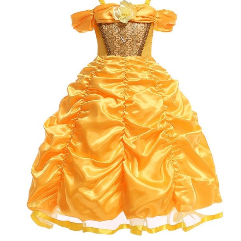 Belle Costume Girls Beauty and the Beast Princess แต่งตัวเด็ก ๆ