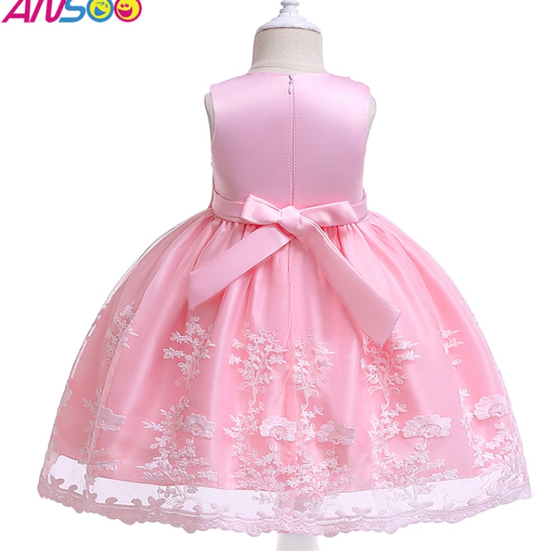 Ansoo Summer Flower Kids Kids Fluffy Pink For Girls 4Colors Baby Girl Party Tutu Red Wedding Wedding Princess สำหรับเด็ก