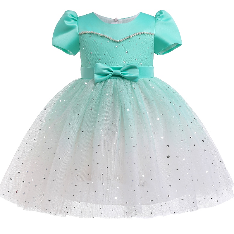 Summer Elsa Princess Dress Sequin Tutu กระโปรงเด็กชุดปาร์ตี้