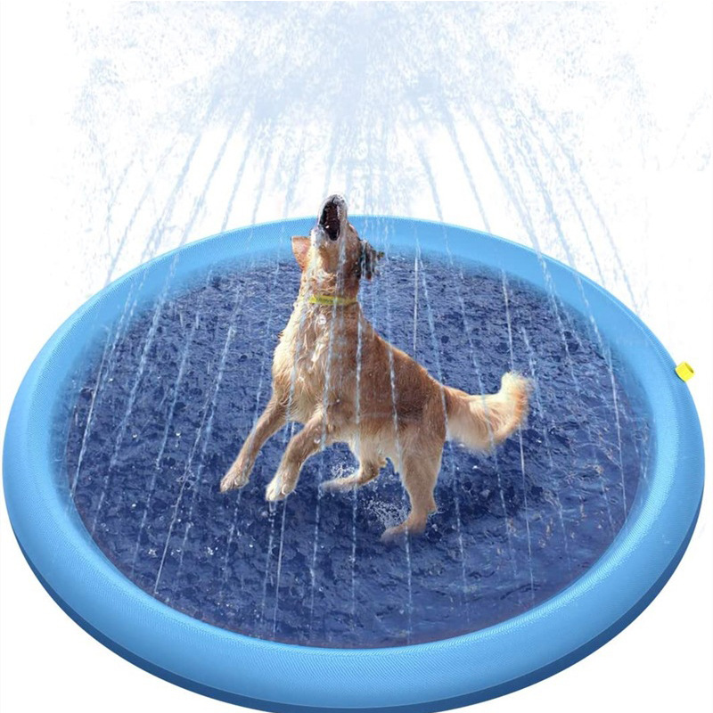 พอง 170 ซม. สุนัข Splash Sprinkler Pad Outdoor