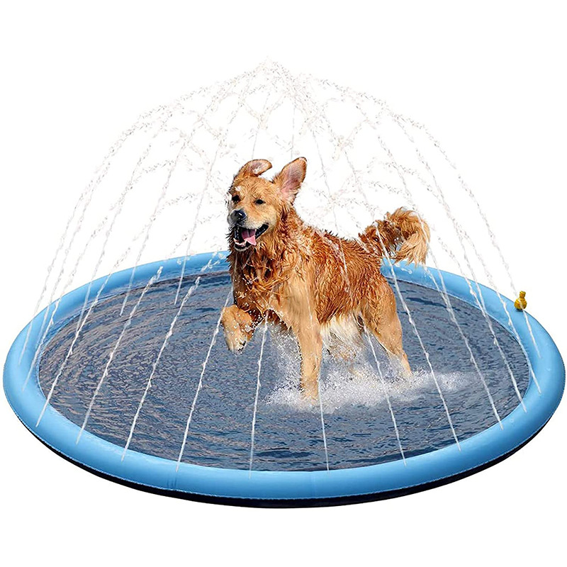 พอง 170 ซม. สุนัข Splash Sprinkler Pad Outdoor