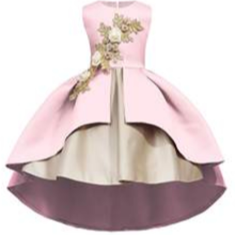 3D Flowers Boutique Toddler Layered Layered Princess Party Party เสื้อผ้าสำหรับเด็กวันเกิด