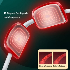 เครื่องนวดคอชีพจรไฟฟ้าแบบพกพาเพื่อบรรเทาอาการปวดนวดคออัจฉริยะพร้อมเครื่องนวดจุดร้อน