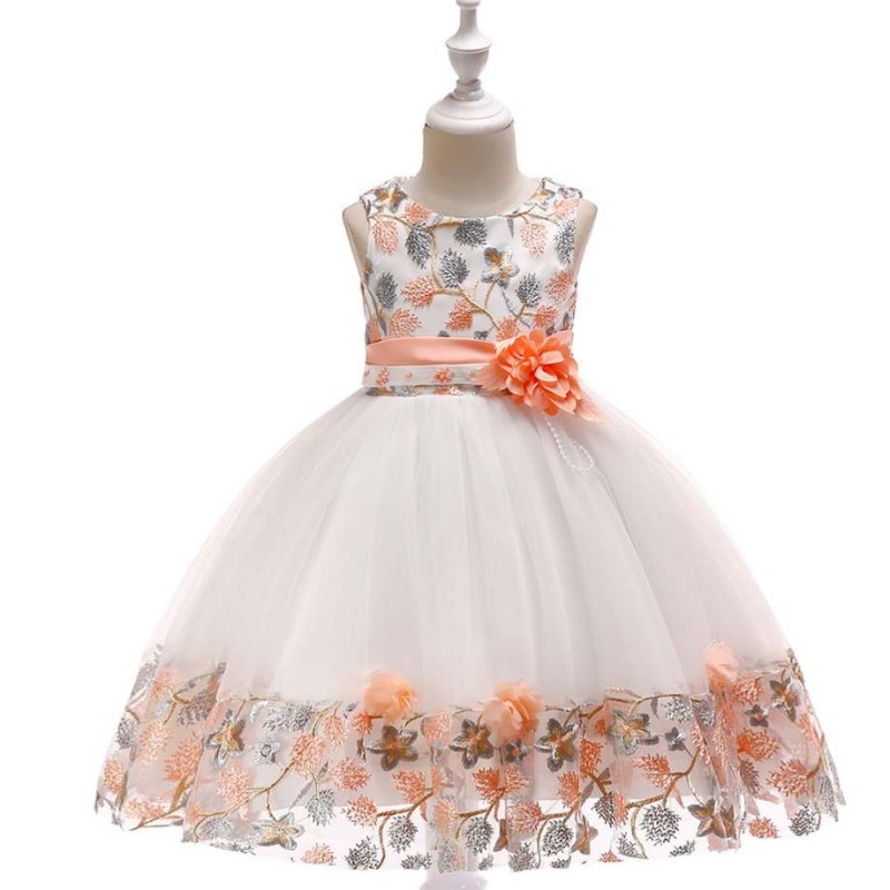 Wholesale Kids Frock Designs รูปแบบใหม่เด็กผู้หญิงชุดปาร์ตี้สำหรับงานแต่งงานวันเกิด L5045