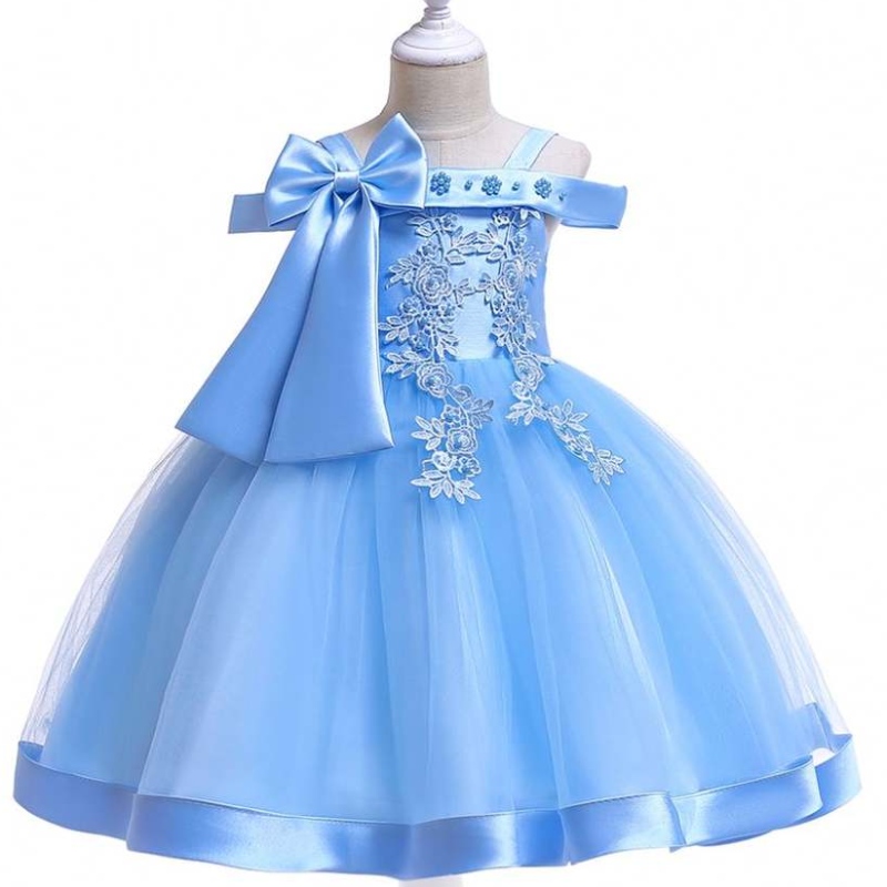 Baige Kids Garments Wholesale Little Baby Frocks ลูกไม้เด็กงานแต่งงานงานแต่งงานชุดเจ้าสาว L5081