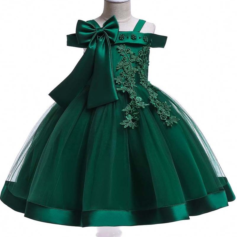 Baige New Frock Kids Party Dress Flower Flower Full Moon วันเกิดชุดวันเกิด l5081xz