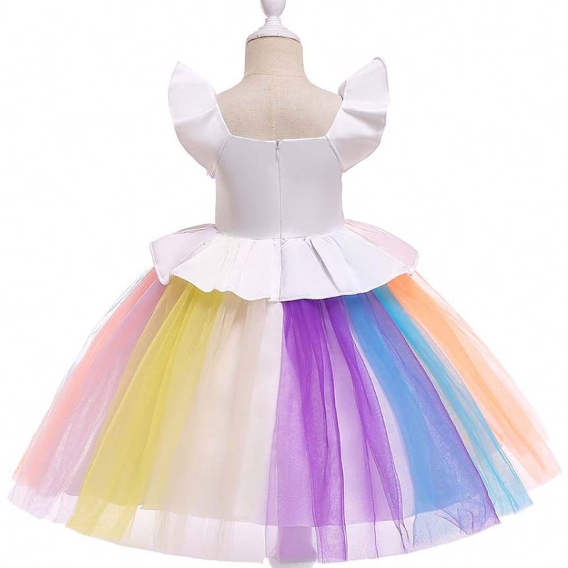 Baige Unicorn Kids เสื้อผ้าออกแบบใหม่เด็กผู้หญิงชุดน่ารักชุดประสิทธิภาพ L5090