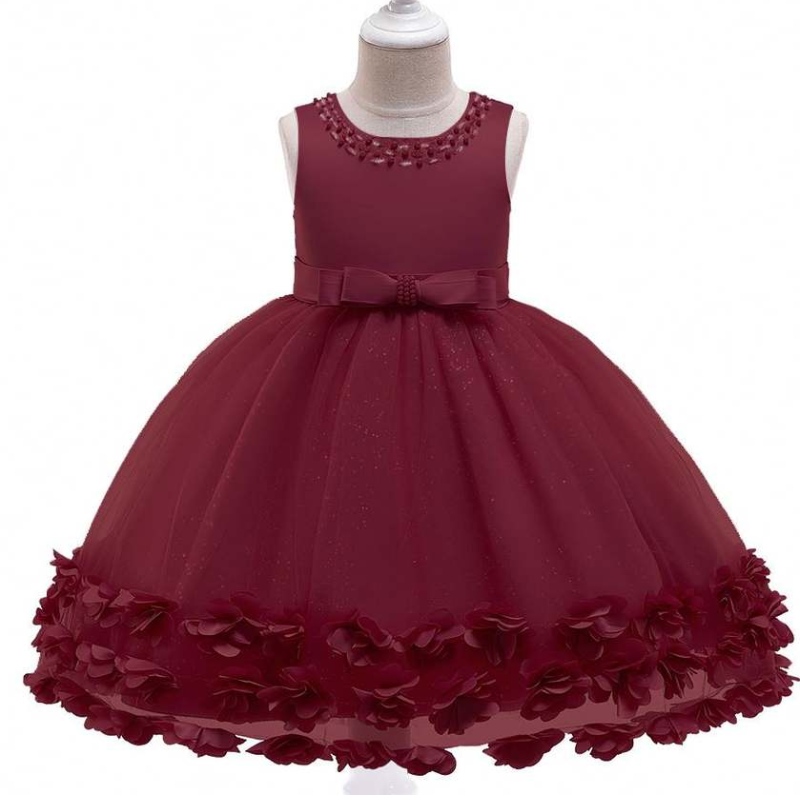 Baige Wholesale Baby Clothing Flower Flower Girls Weeding Ball Gown เด็กปาร์ตี้ชุด L5106