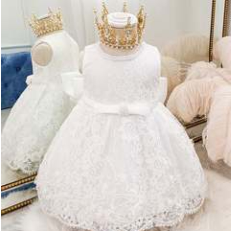 Baige Kids Party Dresses Baby Girl Frock เด็กชุดแรกเกิดชุดสาวดอกไม้ชุดสาว