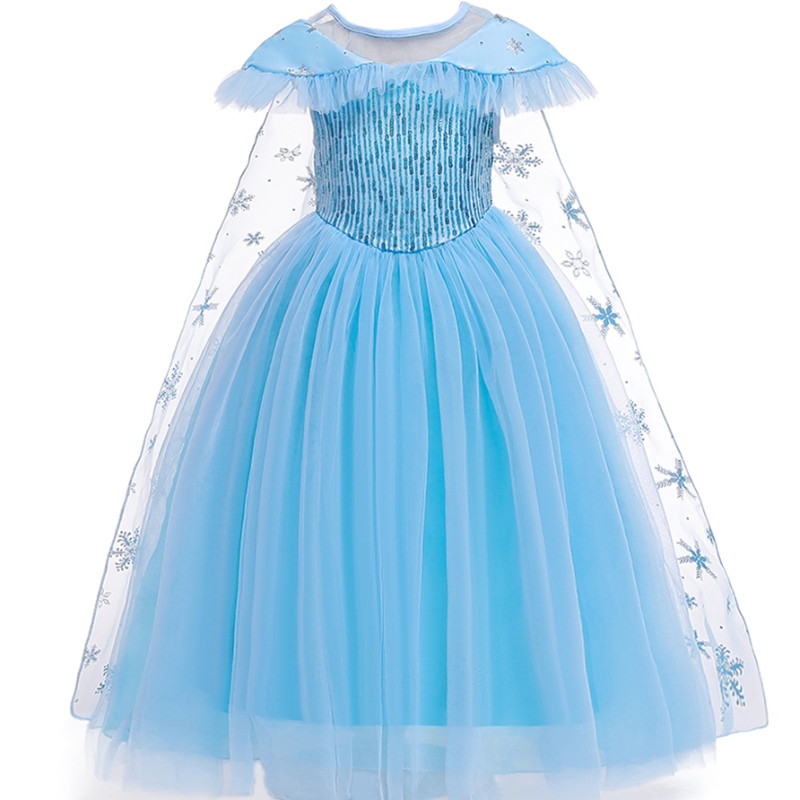 Baige ผลิตภัณฑ์ใหม่ Princess Costume Kids Masquerade Elsa Anna Fashion Girl Party Party Dress Girls